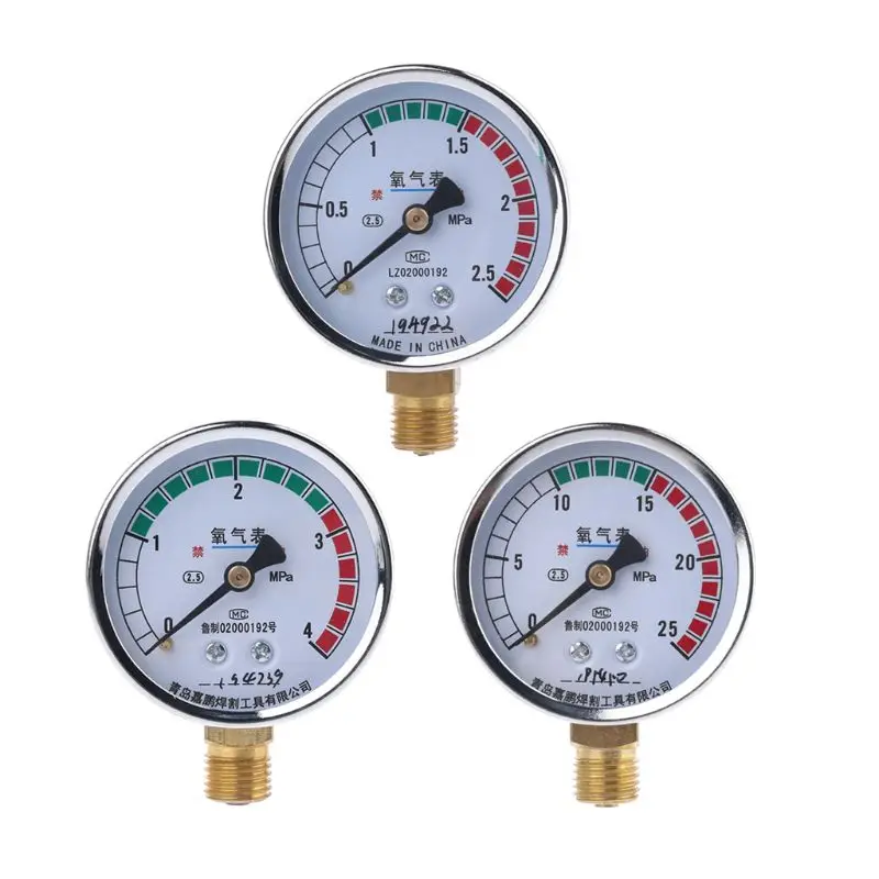 

Oxygen Mig Tig Flow Meter Gas Weld Dial Pressure Gauge Pressure Reducing Valve Welding Regulator O2 Meter Gauge