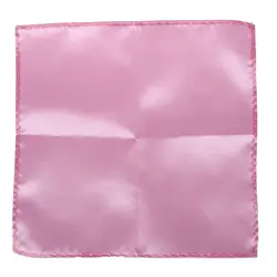 Для мужчин карман Hanky Однотонные Свадебная вечеринка площадь Hankerchief (розовый)