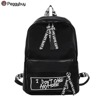

Trend Women Backpack Korea Style Female College Students Back Pack Large Capacity Letter Pattern Printing Girls Knapsack