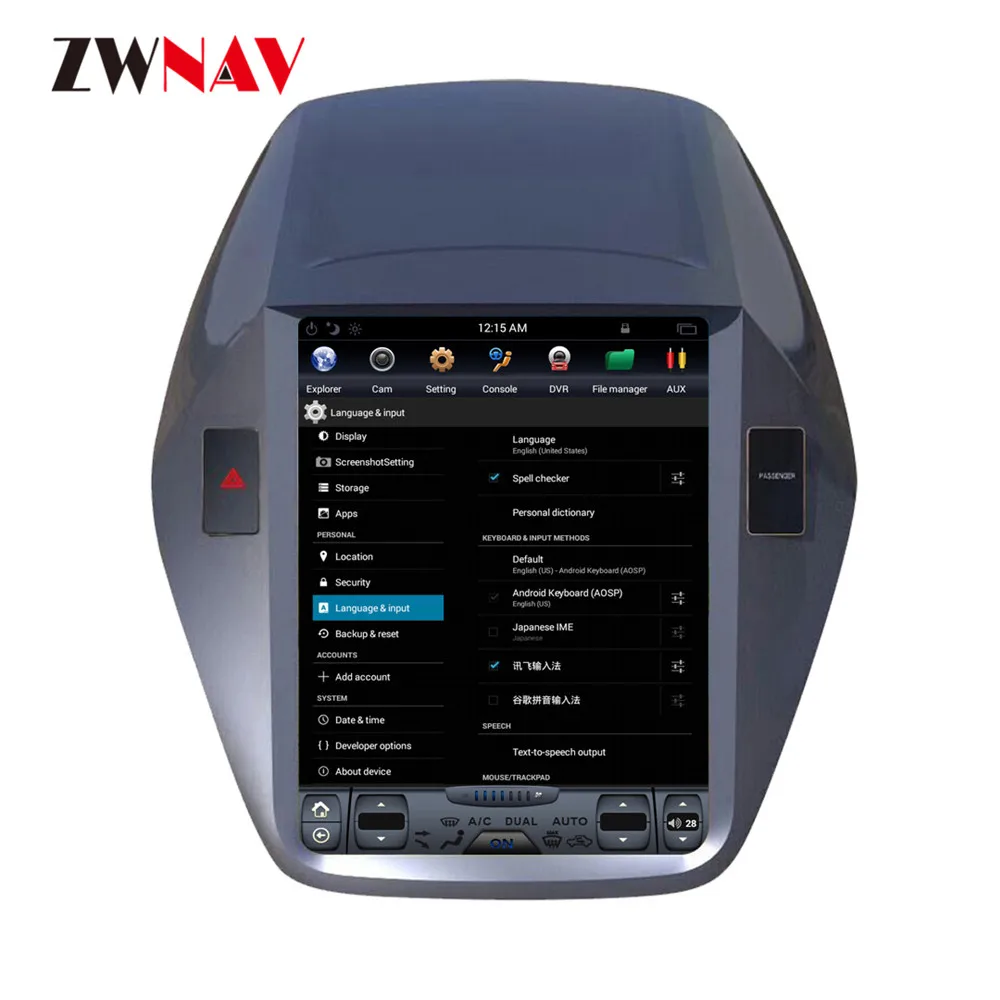 Best ZWNVA Tesla IPS Screen Android 7.1 Car No CD DVD Player Radio GPS Navigation For HYUNDAI IX35 2009 2010 2011 2012 -2016 Headunit 5