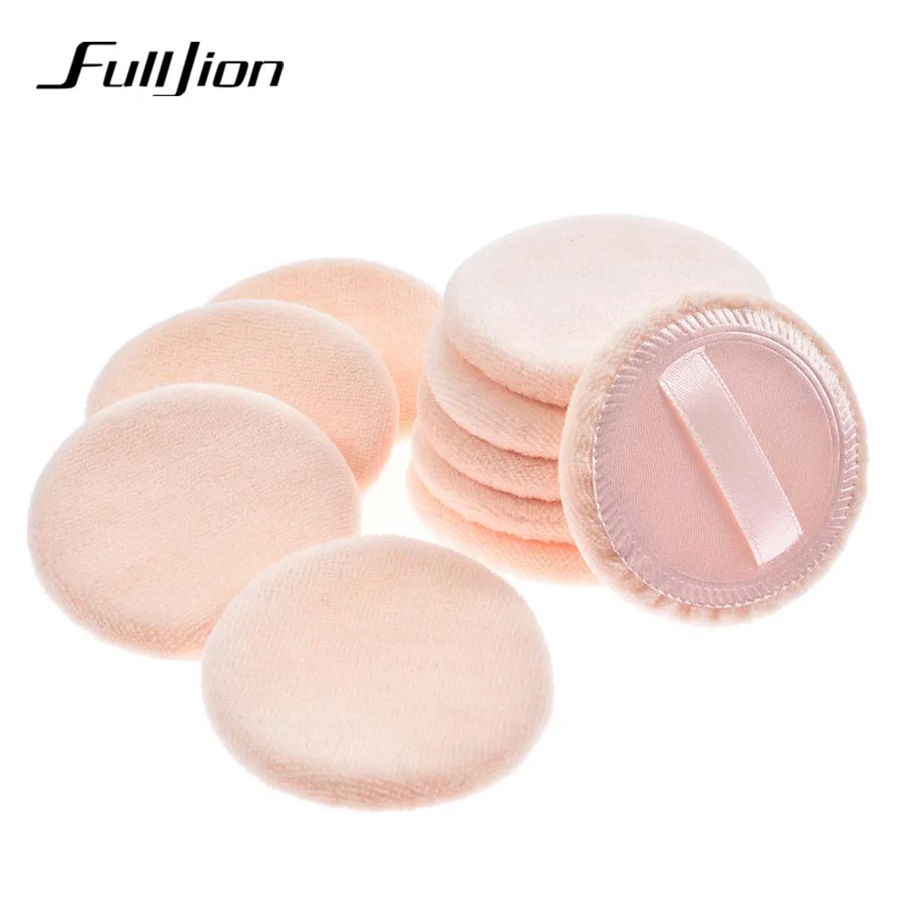 

Fulljion 10Pcs Makeup Sponge Soft Powder Cosmetic Puff Beige Make Up Foundation Powder Sponge Beauty Makeup Support Accessories