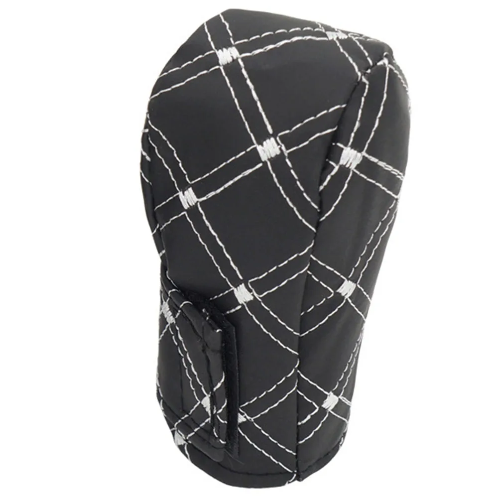 2Pcs High Quality Faux Leather Gear Shift Collars Gear Knob Hand Brake Cover Sleeve Car Styling Car Interior Accessories