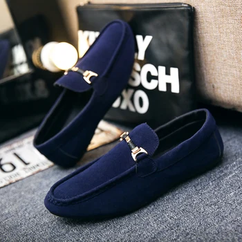 

2019 Brand Fashion Summer Style Soft Moccasins Men Loafers High Quality Suede Shoes Men Flats Driving Shoes Male Dropshipping