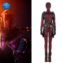 Deadpool Costume Women Halloween Carnival Deadpool Cosplay Costume For Women Full Set With Boots Custom Made tekken steve fox cosplay costume adult costume full set custom made