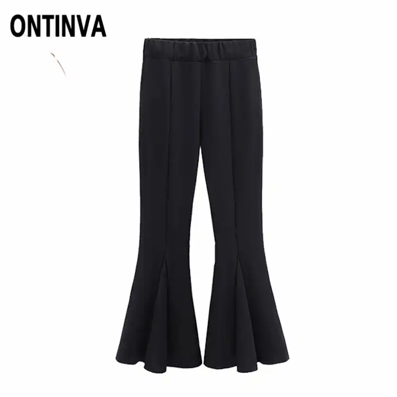 plus size velvet bell bottoms