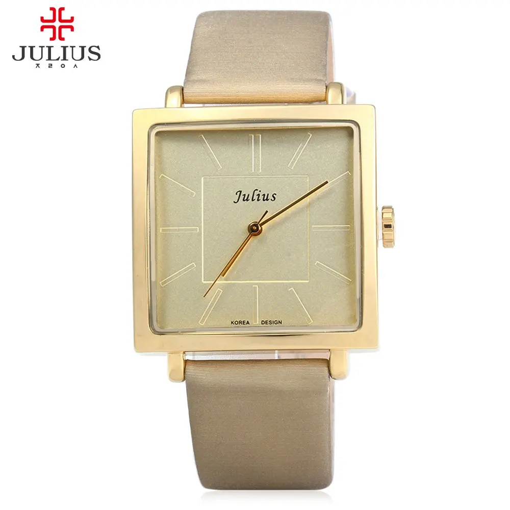 Prix pour Montres Femmes JULIUS Marque Quartz Montre Dame De Luxe Rose Or Antique Carré En Cuir Robe montre-Bracelet Relogio Feminino Montre Prix pour Montres Femmes JULIUS Marque Quartz Montre Dame De Luxe Rose Or Antique Carré En Cuir Robe montre-Bracelet Relogio Feminino Montre