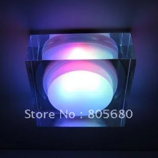 

hot sale 6w led aisle light,square or round optional,W/R/G/B/Y,AC85-265V imput,epistar led chip