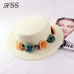 HSS оригинал леди повседневная обувь на плоской подошве Топ тень шляпа модные женские цветочные аксессуары путешествия шляпа солнца