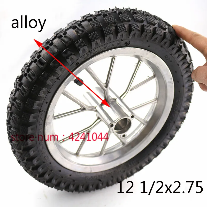 12 1/2x2 75 передние и задние колеса в сборе 1/2 х2 шин для бритвы Dirt Bike Rocket MX350 MX400 Mini