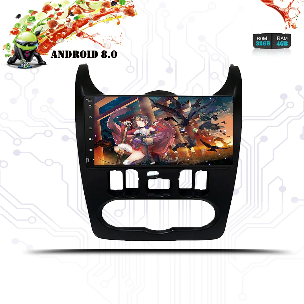 Восьмиядерный 4 Гб RAM Android 10.0Car Radio Стерео DVD плеер для Renault Dacia Sandero 2008 2009 2010 2011 2012 WIFI