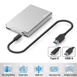 USB 3,1 HDD жесткий диск Внешний корпус 2,5 дюймов SATA металлический Алюминий hdd Caddy hdd корпус disco Дуро экстерно