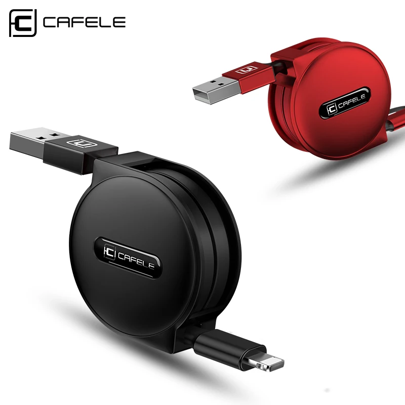 

CAFELE USB Charging Cable for iphone X 8 7 6 6S Plus 5S Mini Retractable USB Cable for iPhone 8 Pin Portable Data Charging Cable