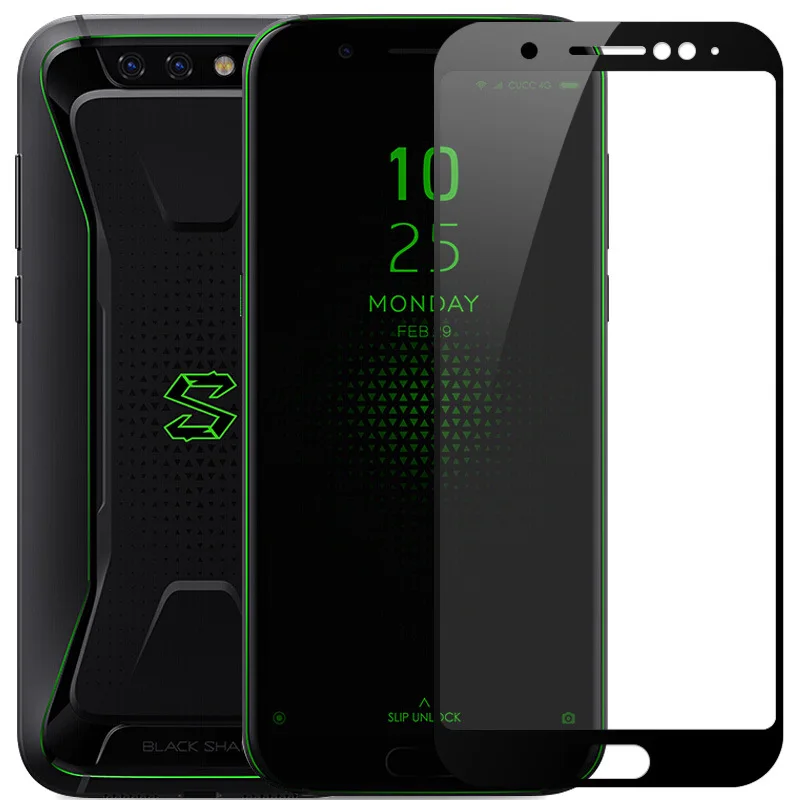50 шт полное покрытие защита экрана закаленное стекло для Xiaomi Black Shark Helo 2 Защитная