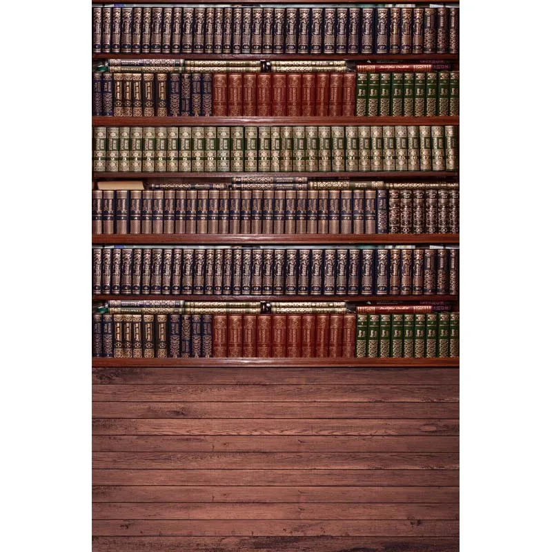 5x7ft Books Shelf Library Study Custom Washable One Piece No Wrinkle Banner Photo Studio Background Backdrop Polyester Fabric |