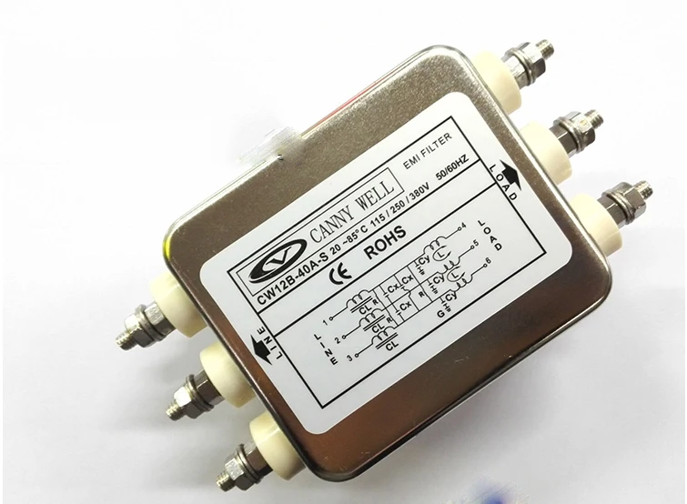 CW12B 50A S High current 50A three phase 380V power filter Electrical