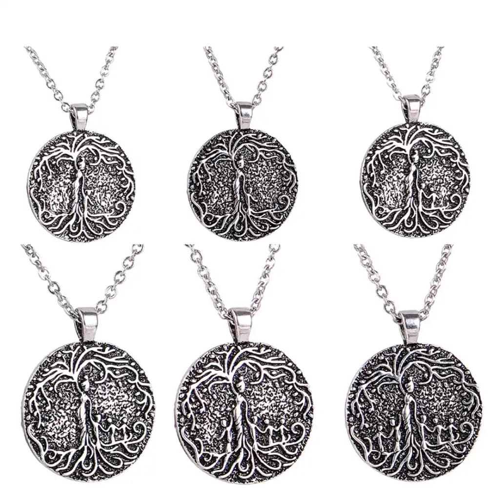 mom and child tree of life necklace