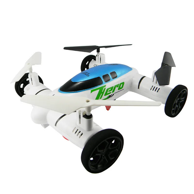 Remote controlled car Remote control HW7007 2 IN 1 2.4G 6-Axis Plane Land Remote Control Car Quadcopter Drone Helicopter D300301
