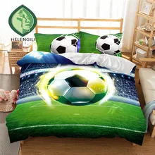HELENGILI 3D Bedding Set football Print Duvet cover set lifelike bedclothes with pillowcase bed set home Textiles #2-5 HELENGILI 3D Bedding Set football Print Duvet cover set lifelike bedclothes with pillowcase bed set home Textiles #2-5
