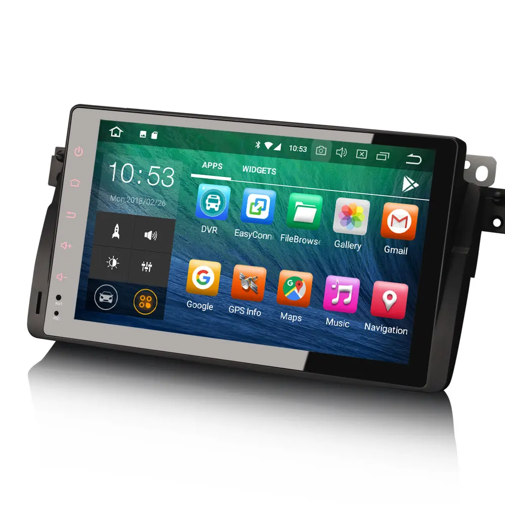 Erisin ES7803B 9 &quotAndroid 8 0 Восьмиядерный 4G RAM автомобильный DVD GPS радио DVR DAB + для BMW 3er E46 M3