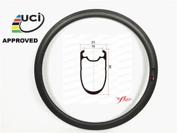 

Disc brake Farsports FSL38-CM-23 Clincher 38mm 23mm No brake carbon bike rims, China made 38mm profile bicycle disc brake rim