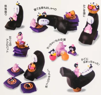 

Anime My Neighbor Totoro Spirited Away Action Fogure No Face Man Kaonashi Spirit Man PVC DIY Mini Decoration Model Landscape Toy