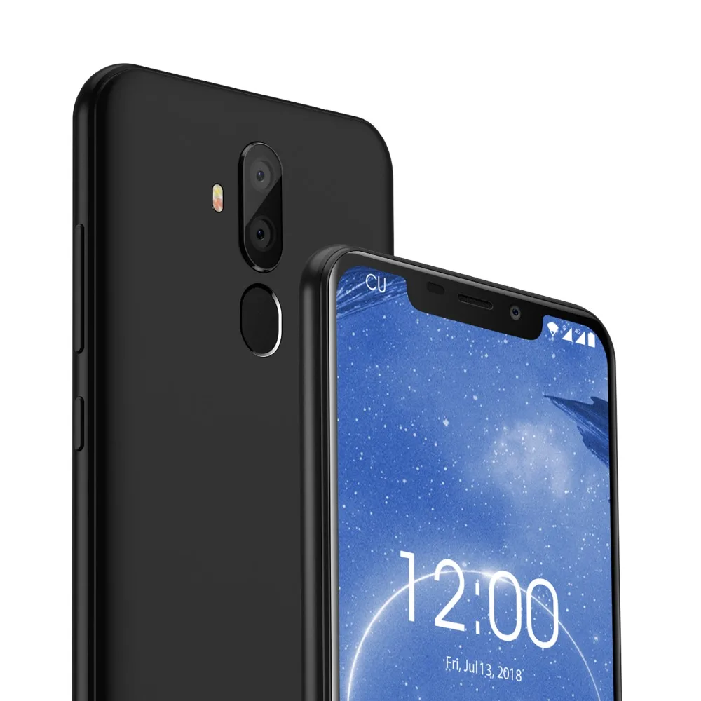 OUKITEL C12 Face ID 6,1" 19:9 смартфон отпечатков пальцев Android 8,1 мобильный телефон MTK6580 4 ядра 2G Оперативная память 16G Встроенная память 3300 mAh разблокировать