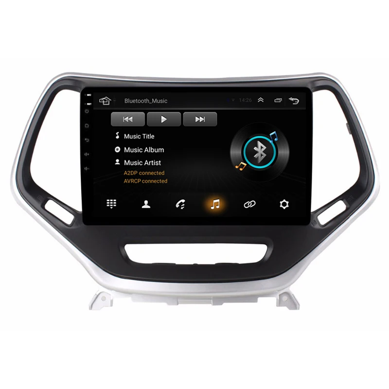 Perfect 9" 2.5D IPS Android 8.1 Car DVD Multimedia Player GPS for Jeep Cherokee 2014 2015 2016 2017 audio car radio stereo navigation 18