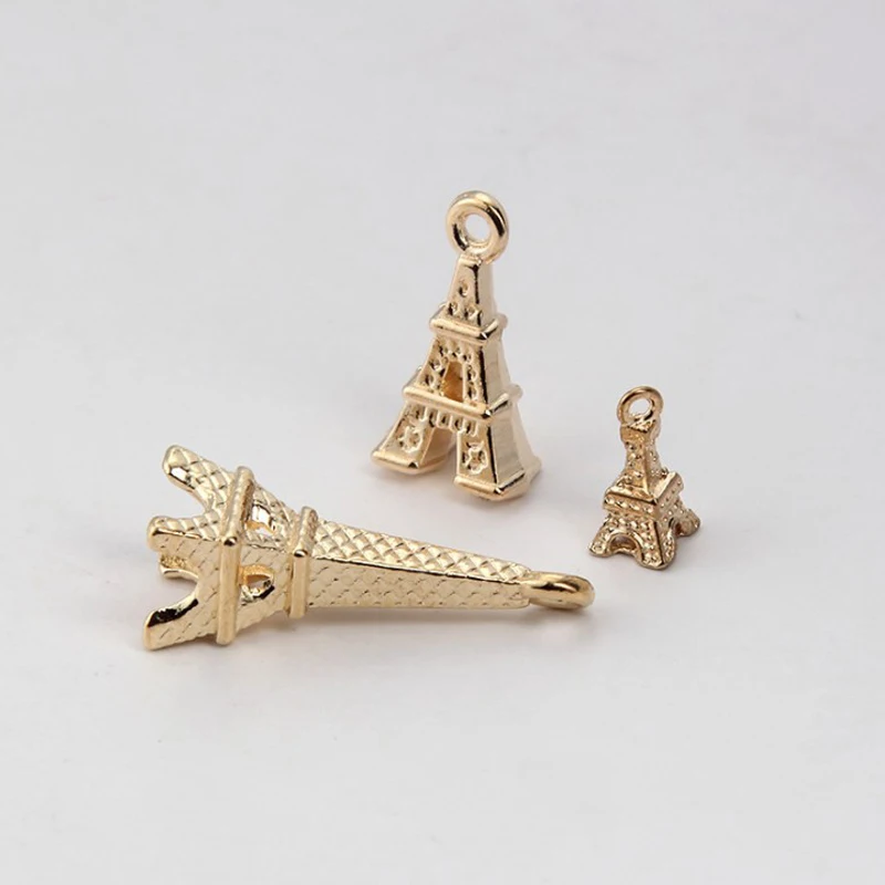 

Wholesale Women 20pcs/pack Vintage Gold Tower Necklace Pendant Connector Jewelry Findings branches Charms Accessories