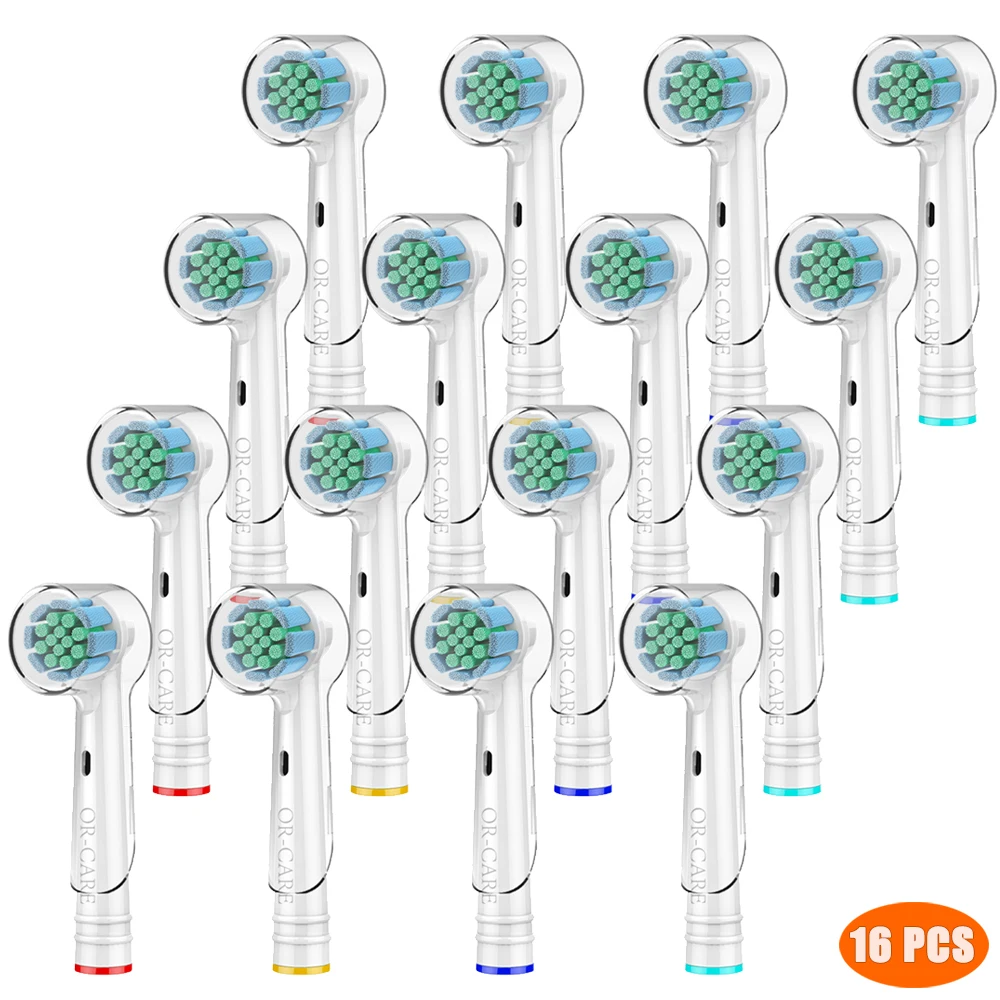 

16 PCS Sensitive Soft Toothbrush Heads for Oral b Braun Tooth Brush Heads with Toothbrush Head Cover Fits Oral-B Toothbrush