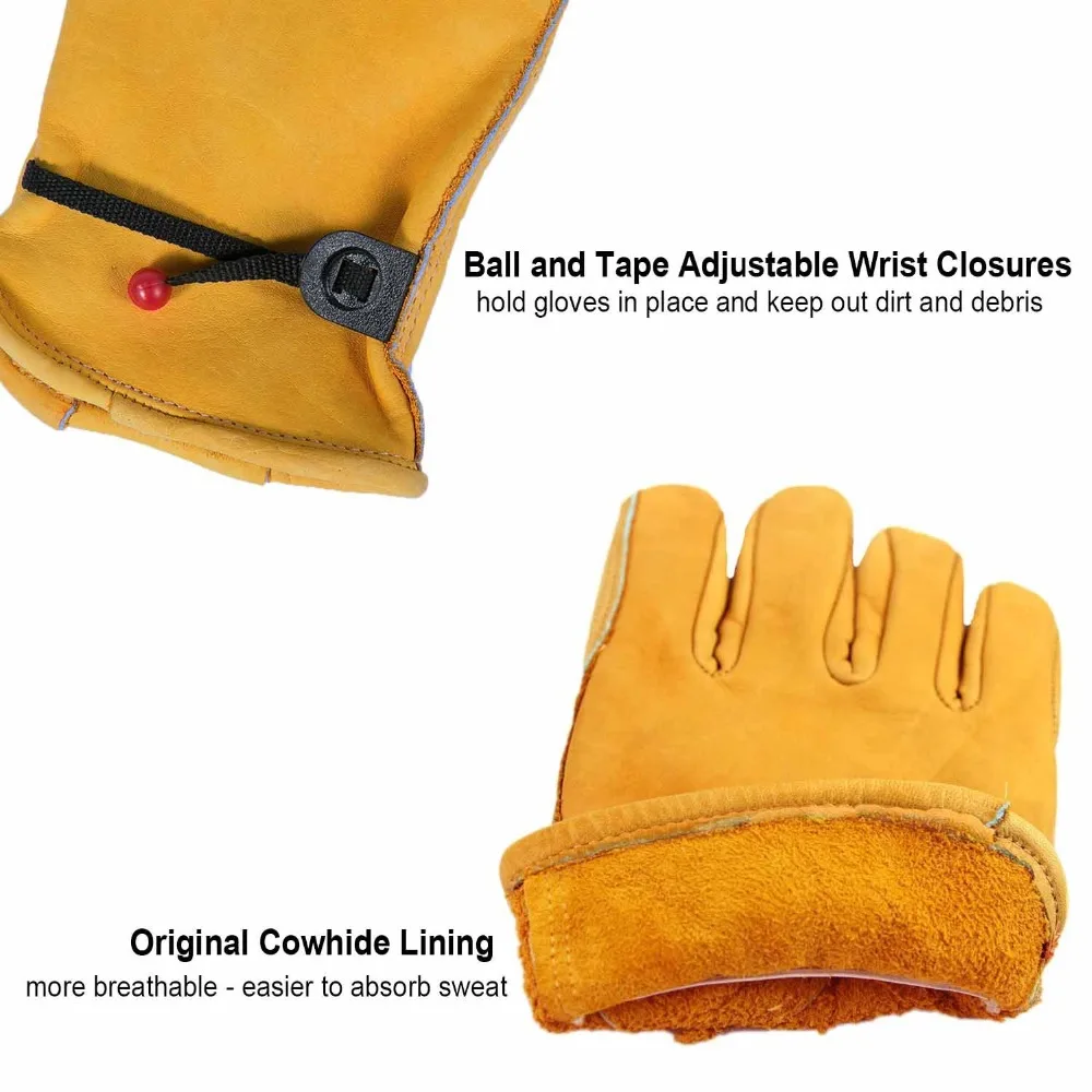 Cowhide motorcycle protective gloves riding rock climbing labor insurance sports goods processing gloves