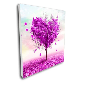 

Ulight Scandinavian Style Fuchsia Maple Tree Leaves Painting Wall Art Canvas Posters Nordic Prints Decorative Picture Home Decor