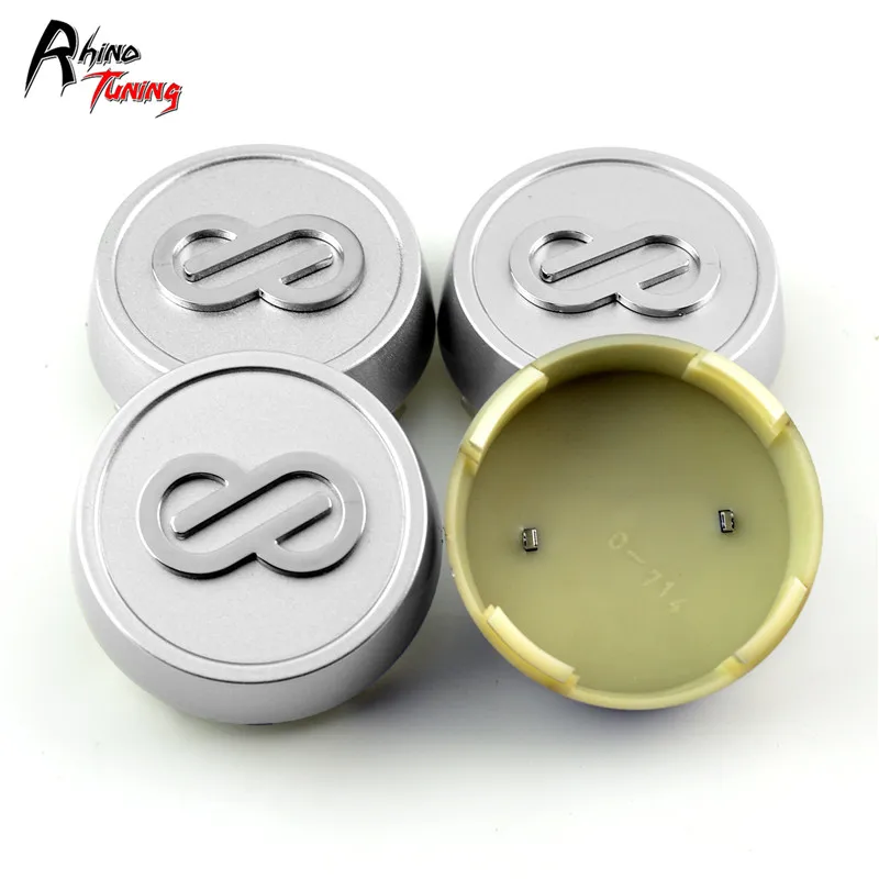 66mm For Enkei Wheels Cap Hub Car Center Rims Cover Caps with Logo Siliver Auto Styling Accessories