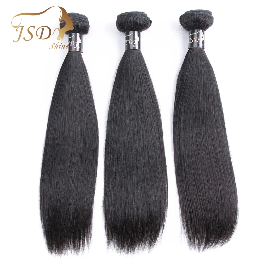JSDShine Brazilian Hair Weave Bundles With Closure Straight Human Hair Bundles With Closure Non Remy Hair Extension Lace Closure JSDShine Brazilian Hair Weave Bundles With Closure Straight Human Hair Bundles With Closure Non Remy Hair Extension Lace Closure