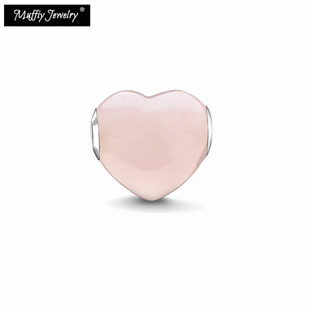 

Charm Beads Pink Heart,Karma 2019 Brand New Good Fashion 5mm Hole Jewelry Fit Key Necklace Bracelet,Earring,Ts Silver