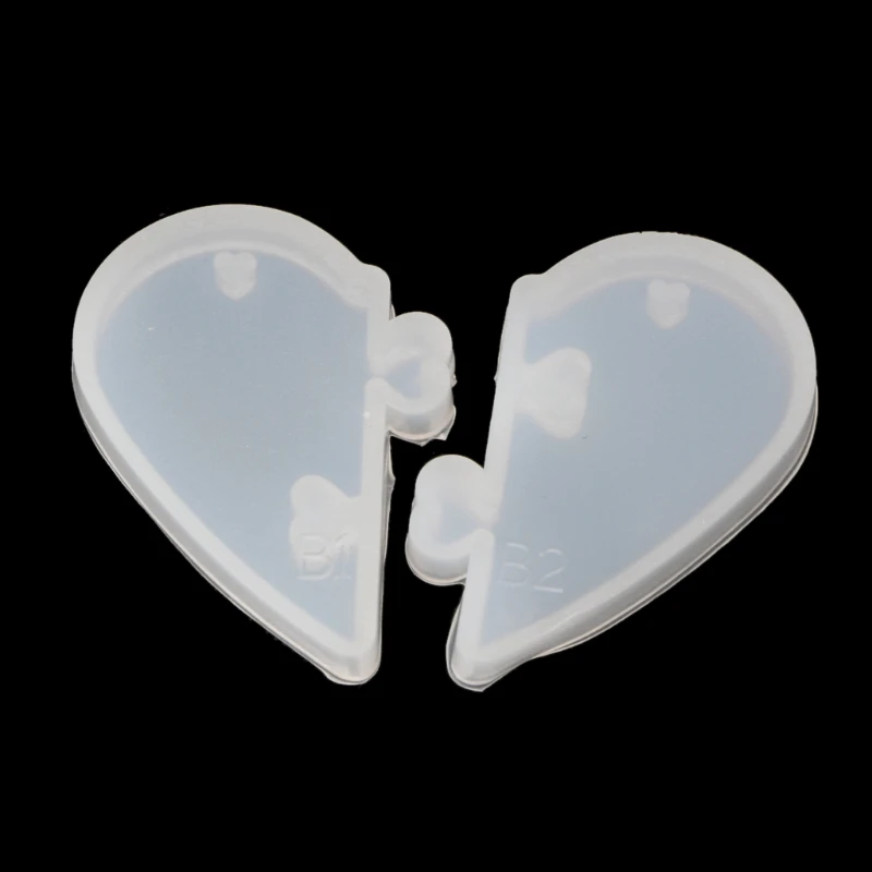 2018 2 шт. сердце замки для любителей кулон жидкости силиконовые формы DIY Эпоксидной полимерная форма Jewelry инструменты