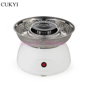 

CUKYI Mini portable Electric DIY Sweet cotton candy maker cotton candy sugar machine for children girl boy gift 450W