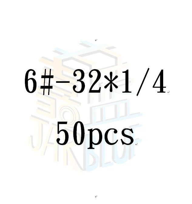 10 шт/50 шт, 6#-32UNC(1/4 5/16 3/8 1/2 5/8 3/4 7/8 1 1-1/4 1-1/2) Нержавеющая сталь дюймов 6#-32UNC зажимной винт под давлением - Цвет: Белый