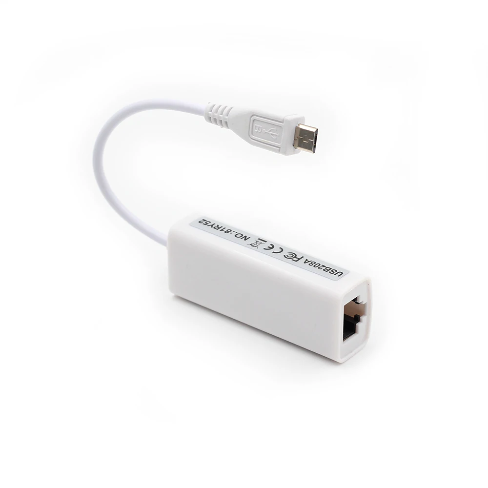Адаптер Ethernet Micro USB RTL8152 к RJ45 LAN карте 10/100 м сетевая карта для Android планшета ПК
