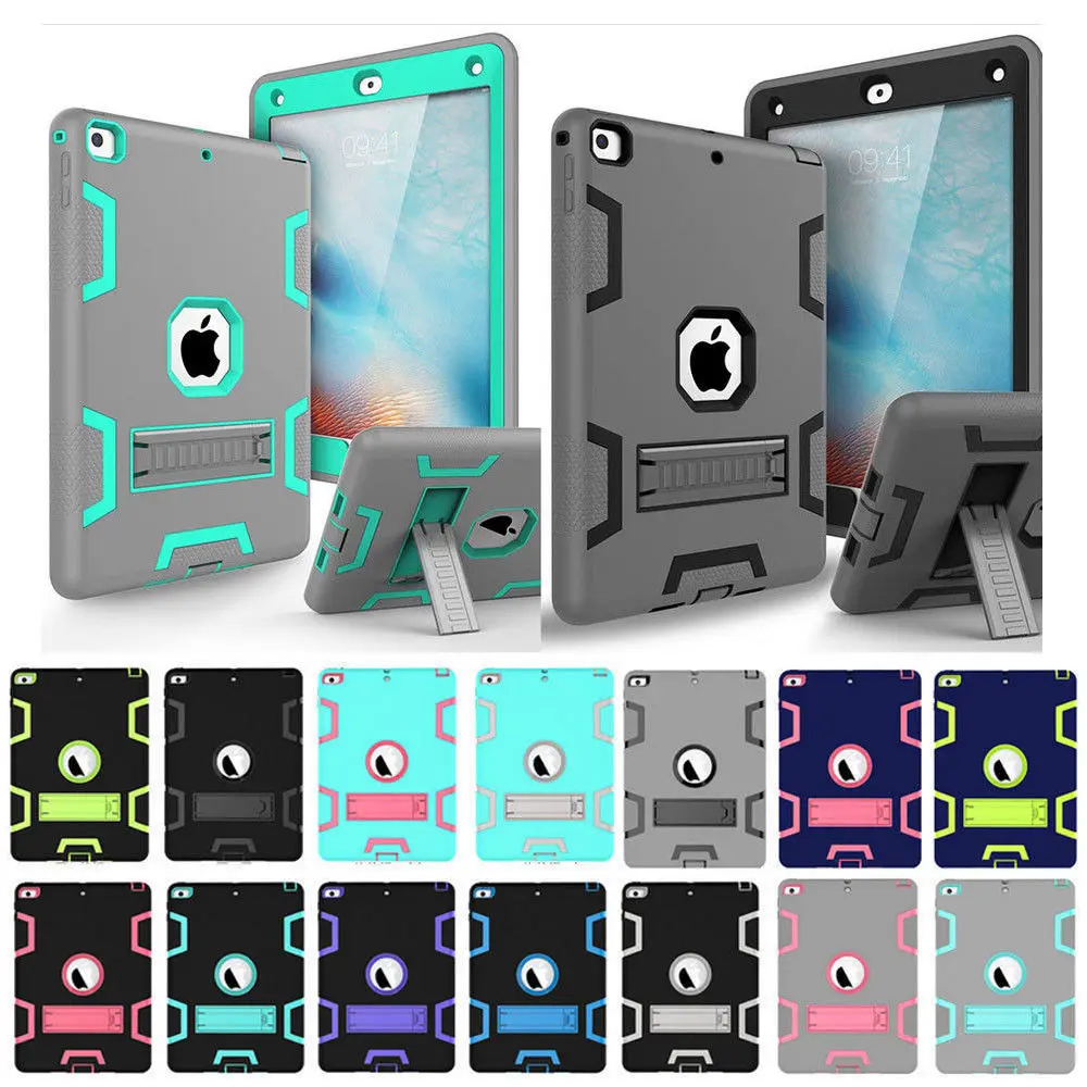 

For Apple iPad Mini 1/2/3 Case Cover High Impact Resistant Hybrid Three Layer Heavy Duty Armor Full Protector Case 9.7 Inch