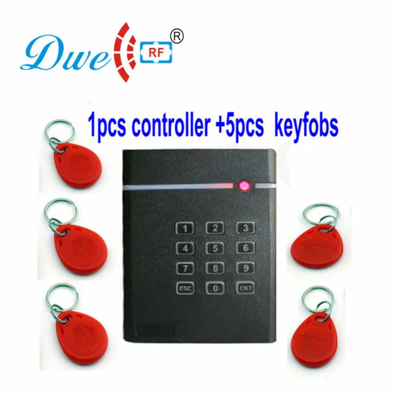 

DWE CC RF Access Control Kits 125khz Rfid Standalone Keypad Door Access Controller Pin External Reader DW-04