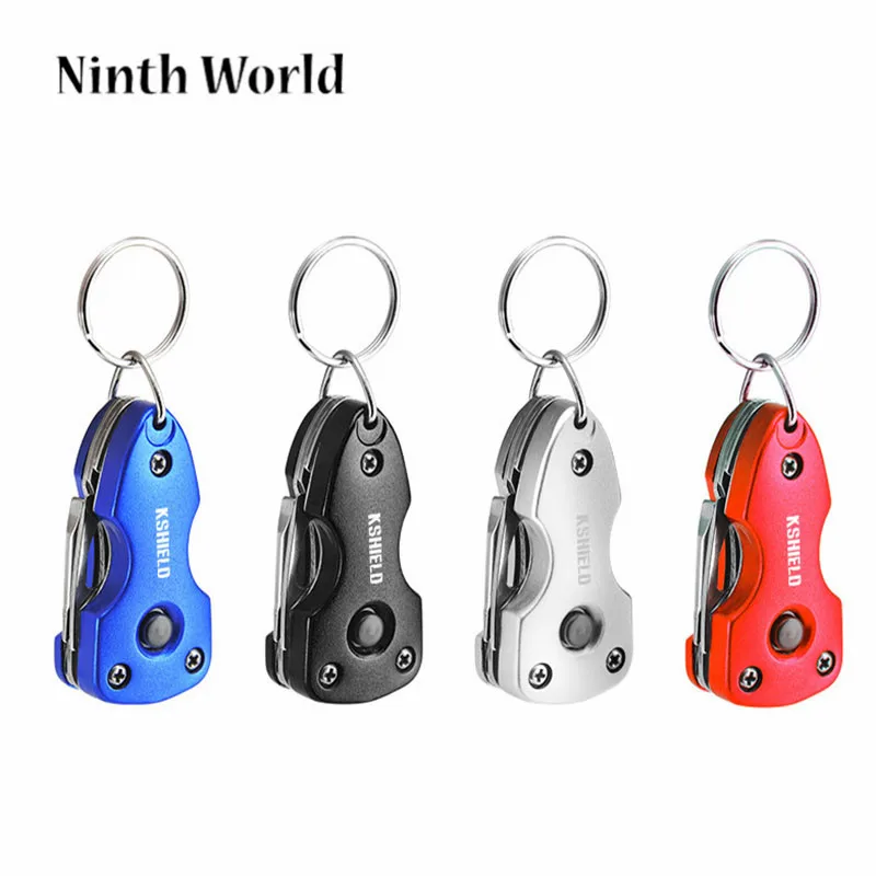 

5-in-1 Portable Outdoor Multi-function Knife LED Outdoor Keychain Gadget Outdoor Tools