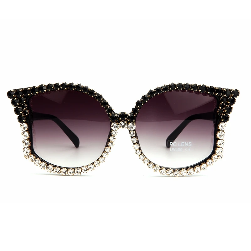 Модные женские солнцезащитные очки кошачий глаз, роскошные брендовые дизайнерские стразы, солнцезащитные очки для женщин, Винтажные Солнцезащитные очки Oculos De Sol Feminino