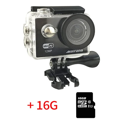 Со сверхвысоким разрешением Ultra HD, 4 K, 10FPS экшн Камера видеокамеры Wifi 12MP go cam 4 K W9R deportiva; сезон весна-осень, 2 дюйма Водонепроницаемый спортивные Камера pro 1080P 30fps cam - Цвет: W9S add 16G