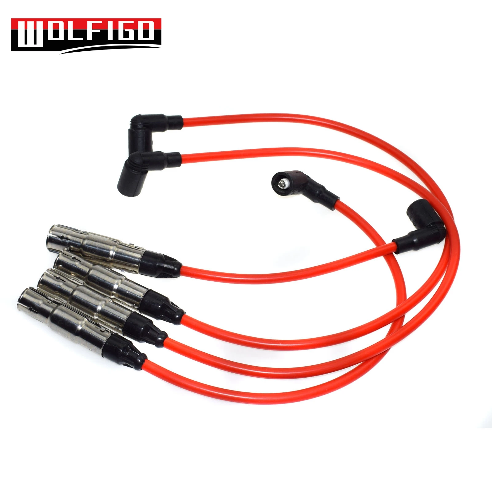 WOLFIGO новый набор проводов свечей зажигания STD для VW Golf Jetta 2.0L L4 57041 27588 QW1493 35 4413|Набор