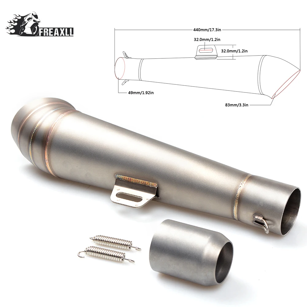 

36MM-51MM Motorcycle Abrasive exhaust escape With db killer Modified Scooter Exhaust Pipe Muffle For Kawasaki Z 300 ABS 2015