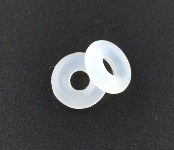 Wholesale Lots Rubber Stopper Rings Fit European Charm Bracelets 6x1.9mm