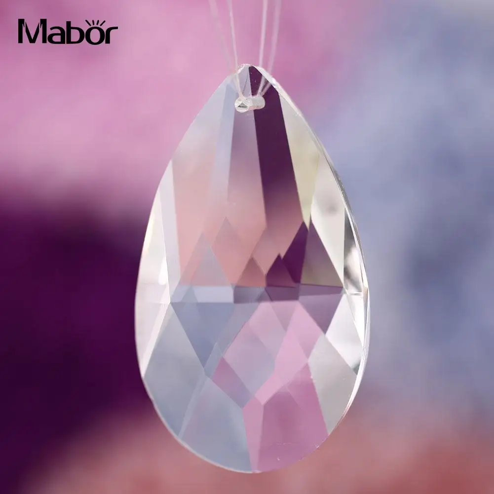 

Angel Tears Pendants Transparent Artificial Crystal Water Drop 50MM Decoration crystal Pendant Necklace Jewelry