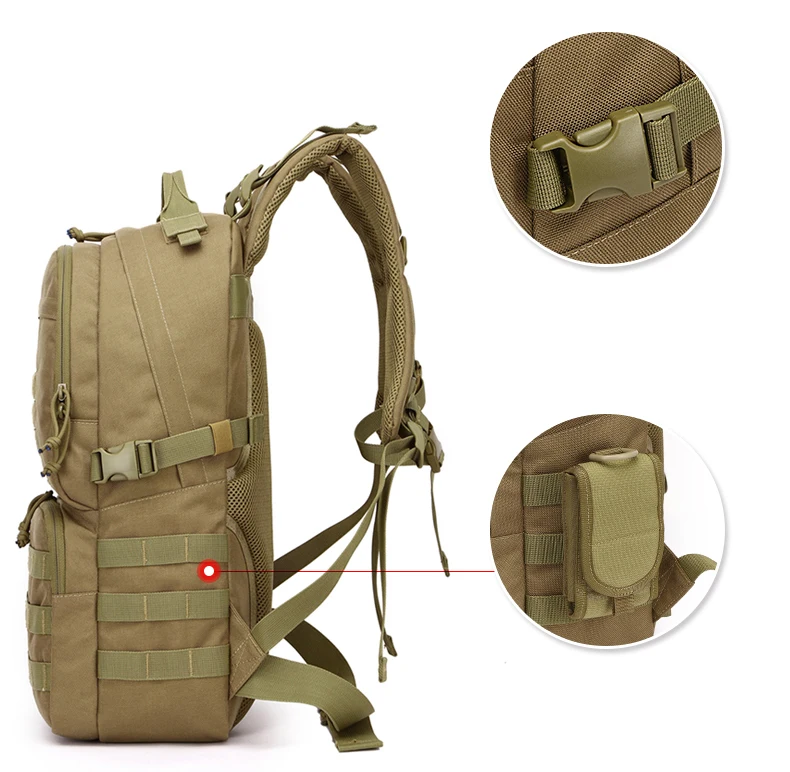 1050D нейлоновый Водонепроницаемый Тактический Рюкзак Molle, спортивная сумка для мужчин, рюкзак для отдыха на природе, походов, путешествий, альпинизма, 35L