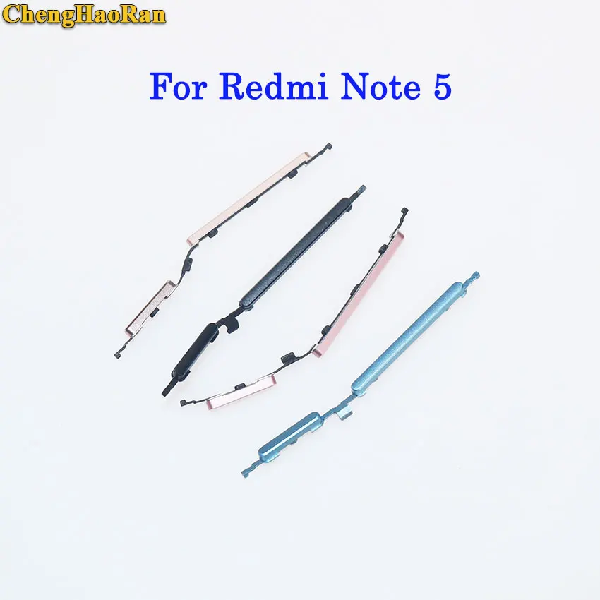 

ChengHaoRan 1Set Power on Off Button Volume key Side Butto for Xiaomi Redmi Note 5 repair parts