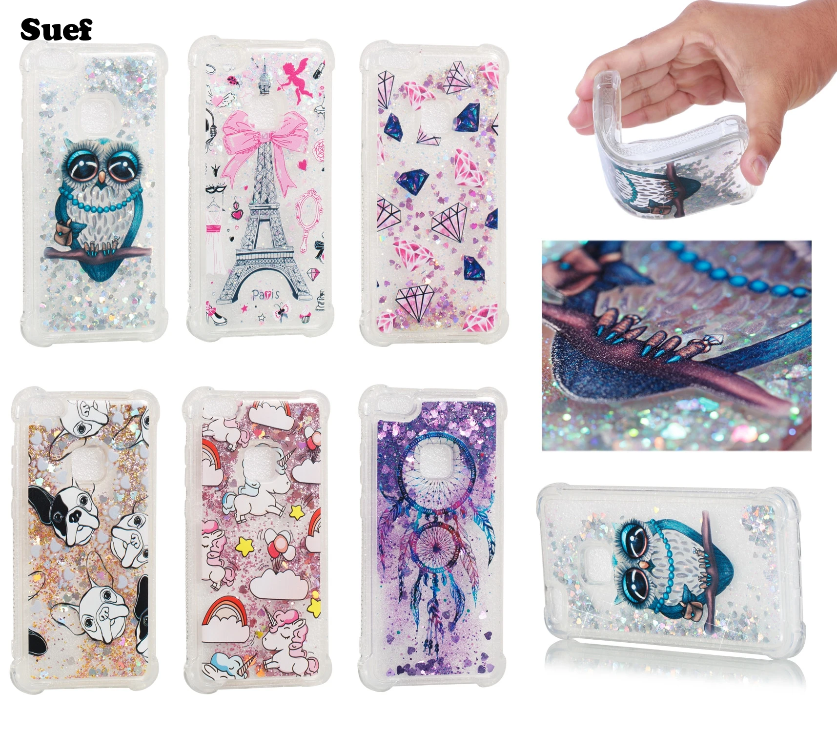 Динамический мигание чехол для Huawei was-lx1 was-lx2 was-lx3 P10 lite случае was-lx1a Coque was-l03t was-l22j